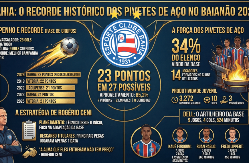 Em campanha histórica, tricolor bate recorde no Baianão; Veja mais